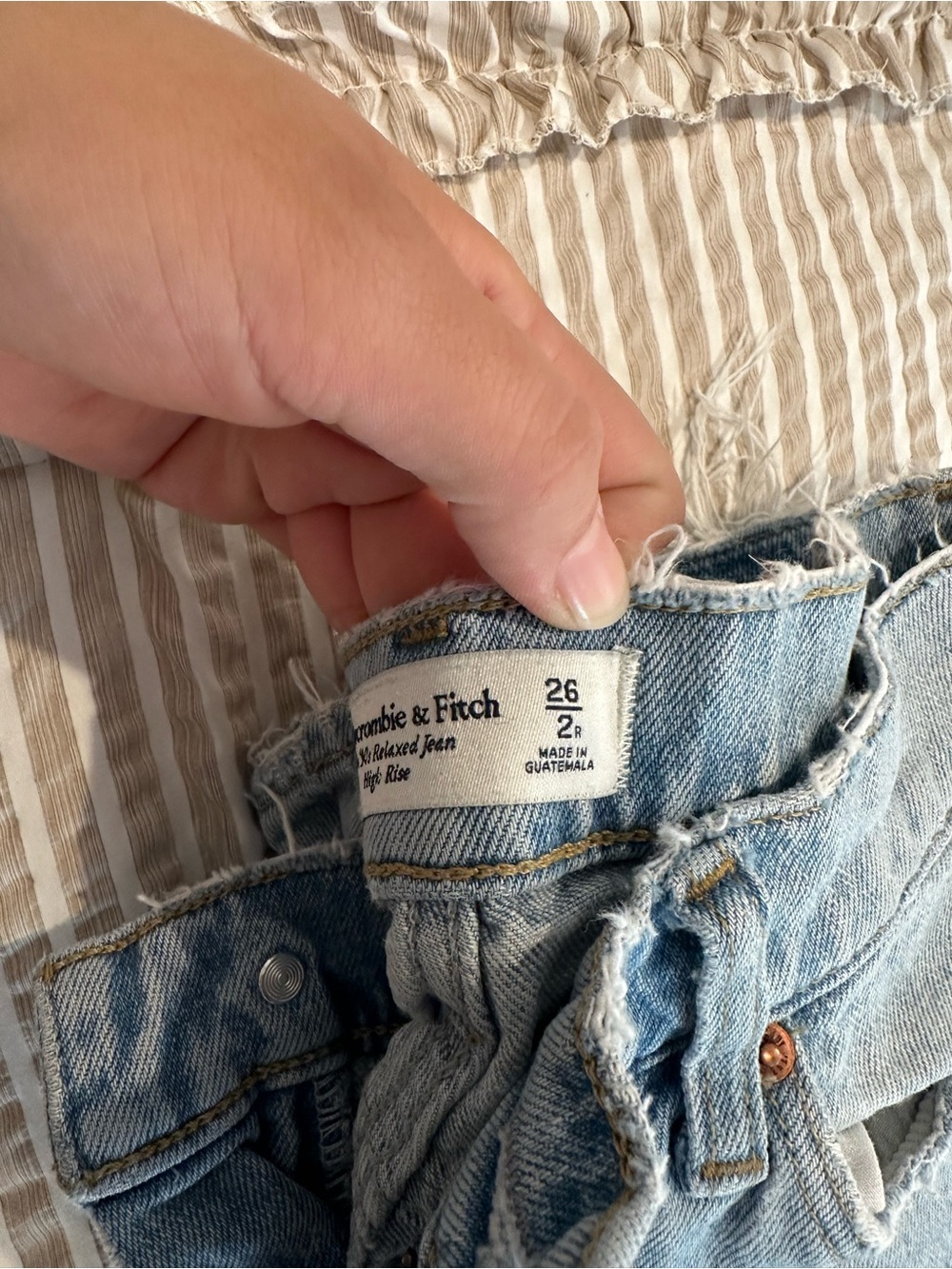 Abercrombie & Fitch Light Blue High-Rise Women's Jeans